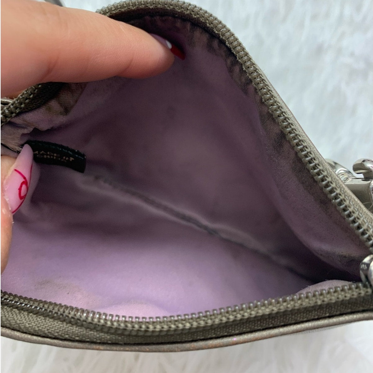 SALE COACH Gray Wristlet