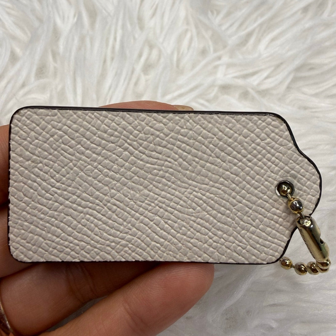 2" COACH Fob Bag Charm Hang tag Hangtag