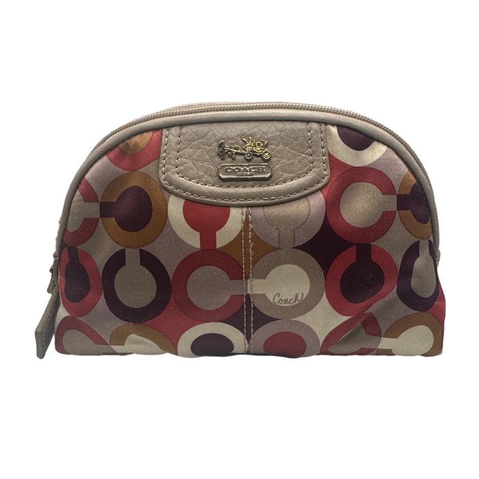 COACH Signature Canvas Make up / Cosmetic Case