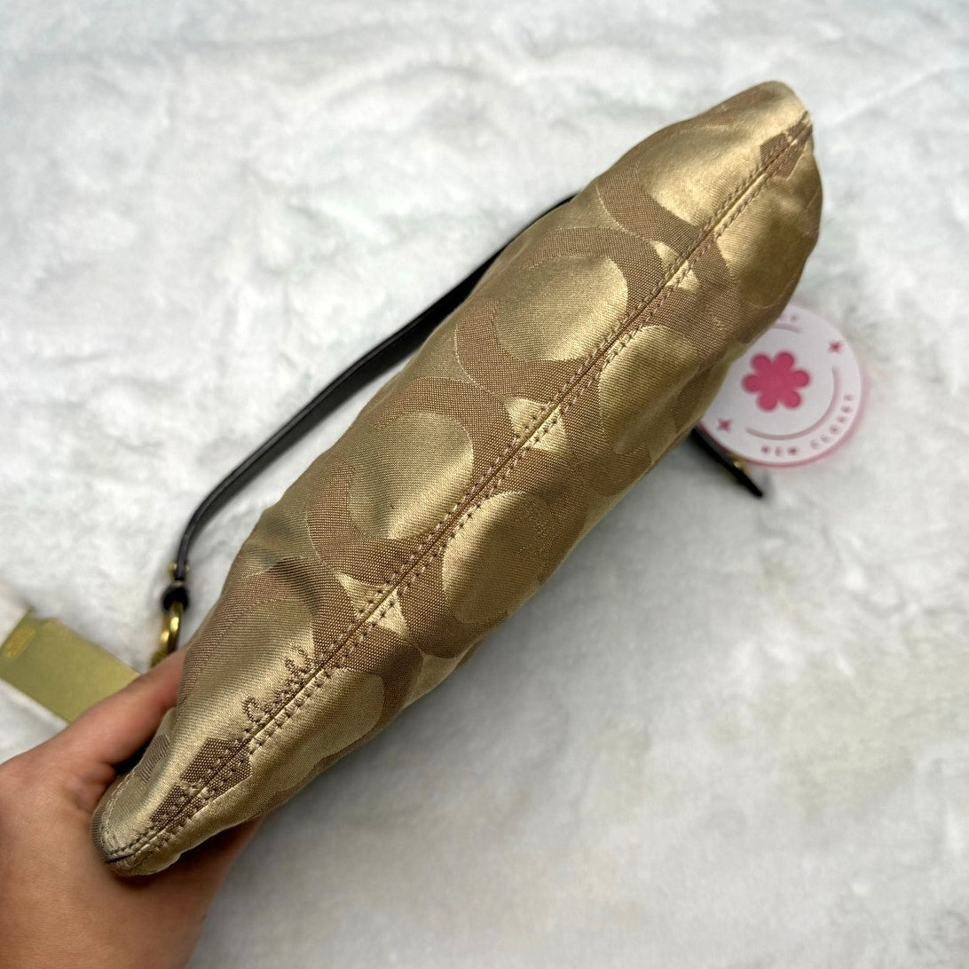 y2k Coach Madison Op Art Brown 12950 Small Hobo Handbag