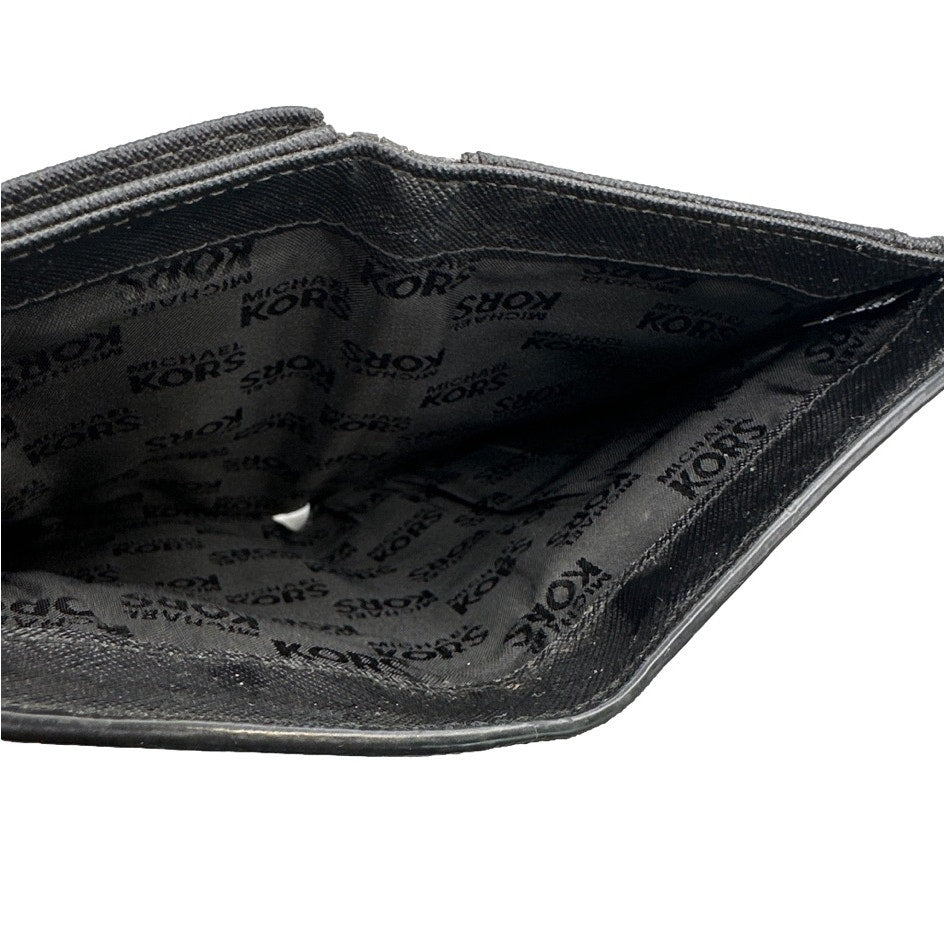 MICHAEL KORS Black Jet Set Tavel Wallet w/ Phone Holder