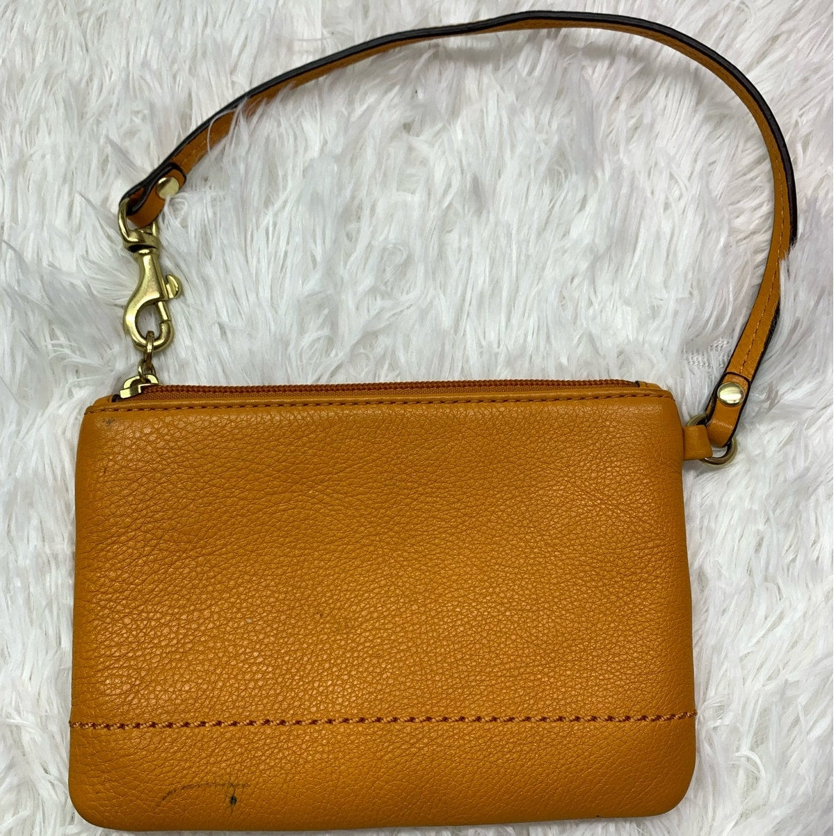 COACH Orange Wristlet