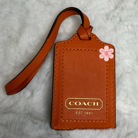 Coach Luggage Orange Tag Bag Picture