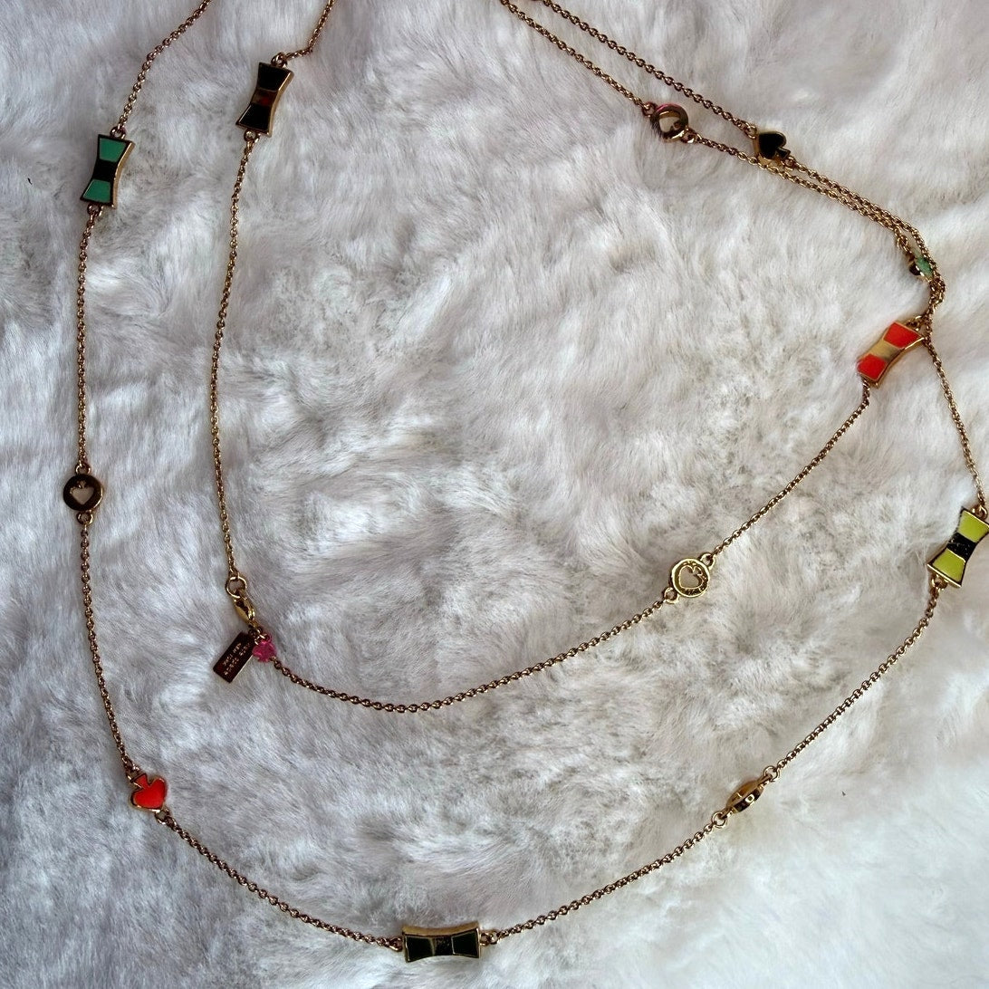 KATE SPADE New York Bow Heart Necklace