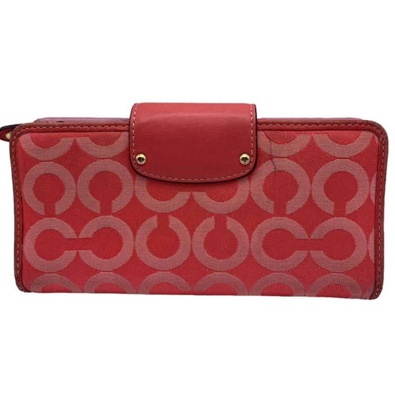 y2k COACH Carriage Signature Canvas Wallet