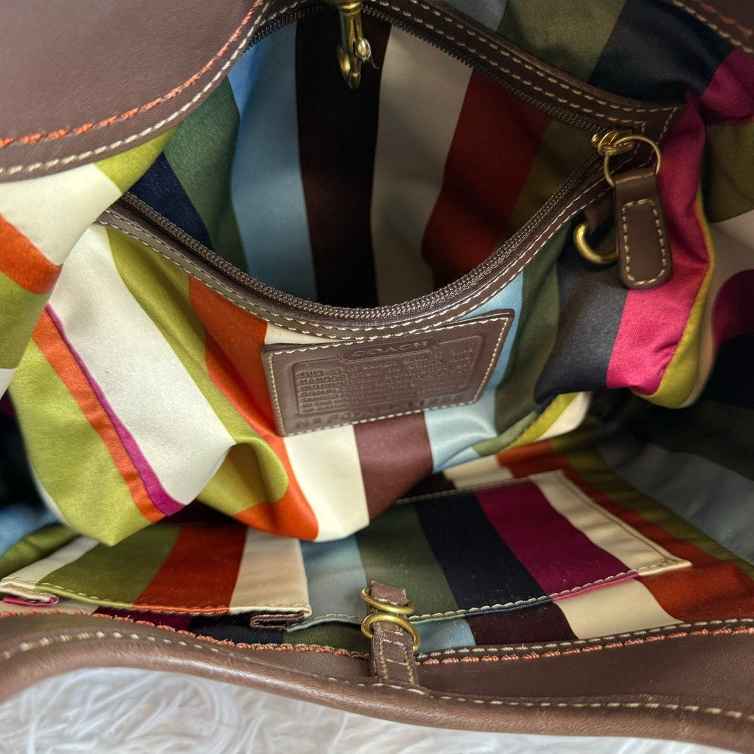 y2k Coach Legacy Mahogany Ergo Hobo Shoulder Bag