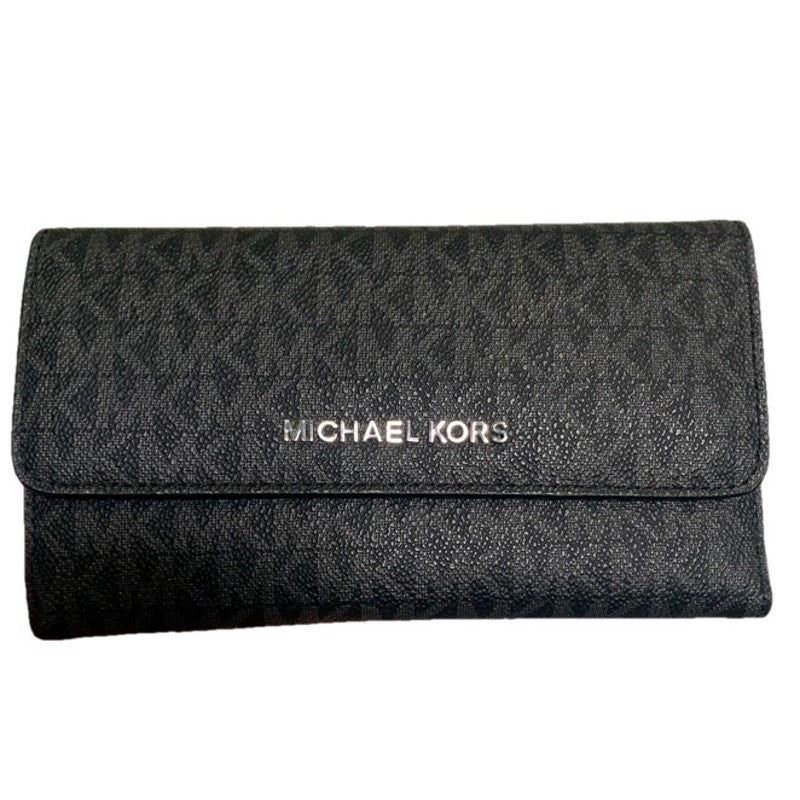 Michael Kors Brown Signature Jet Set Wallet