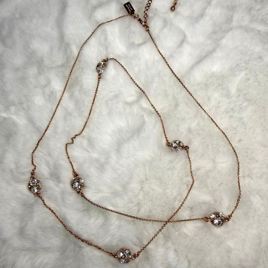 KATE SPADE New York Gold Plated Rose Patin Rise and Shine Necklace
