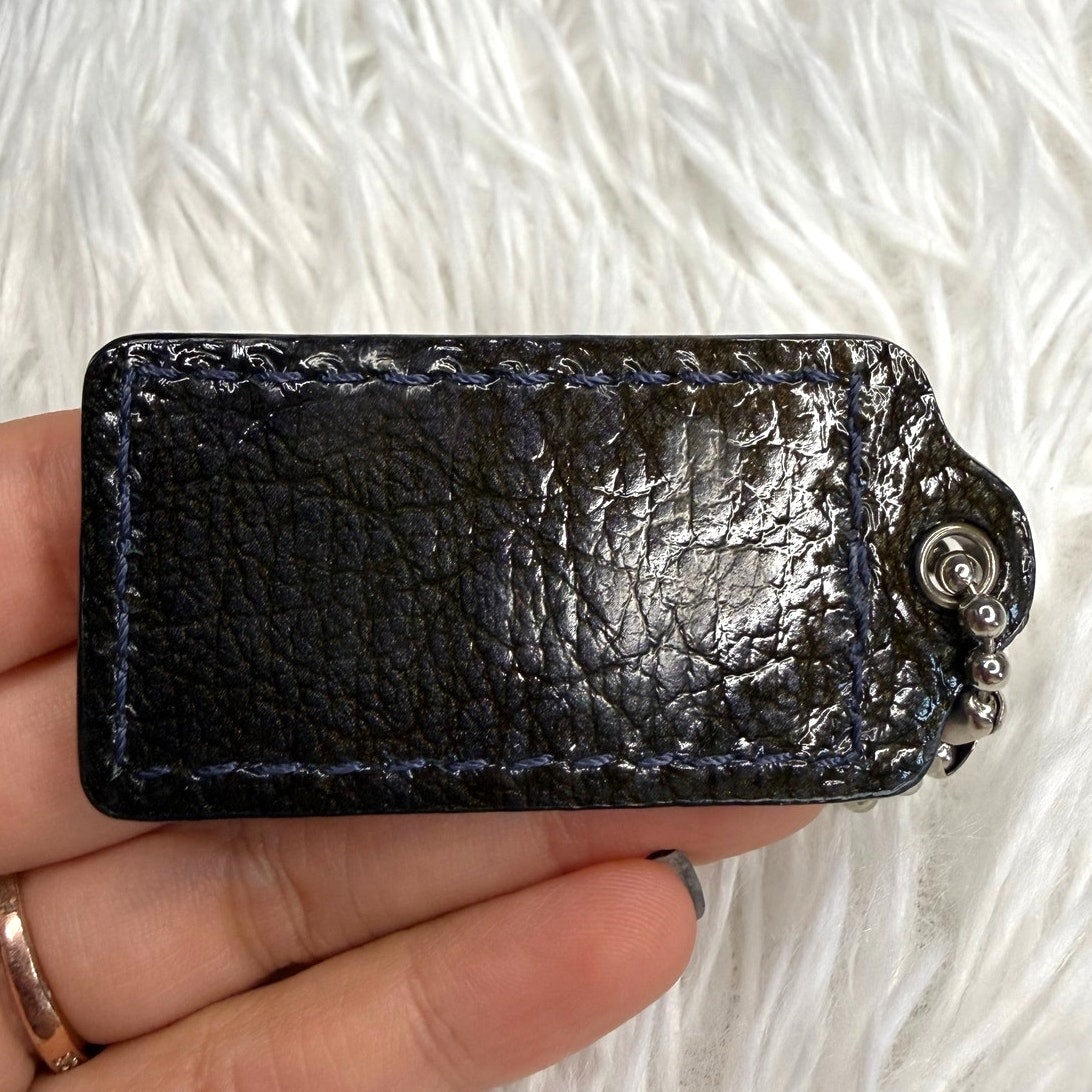 2” COACH Texture Fob Bag Charm Hang tag Hangtag