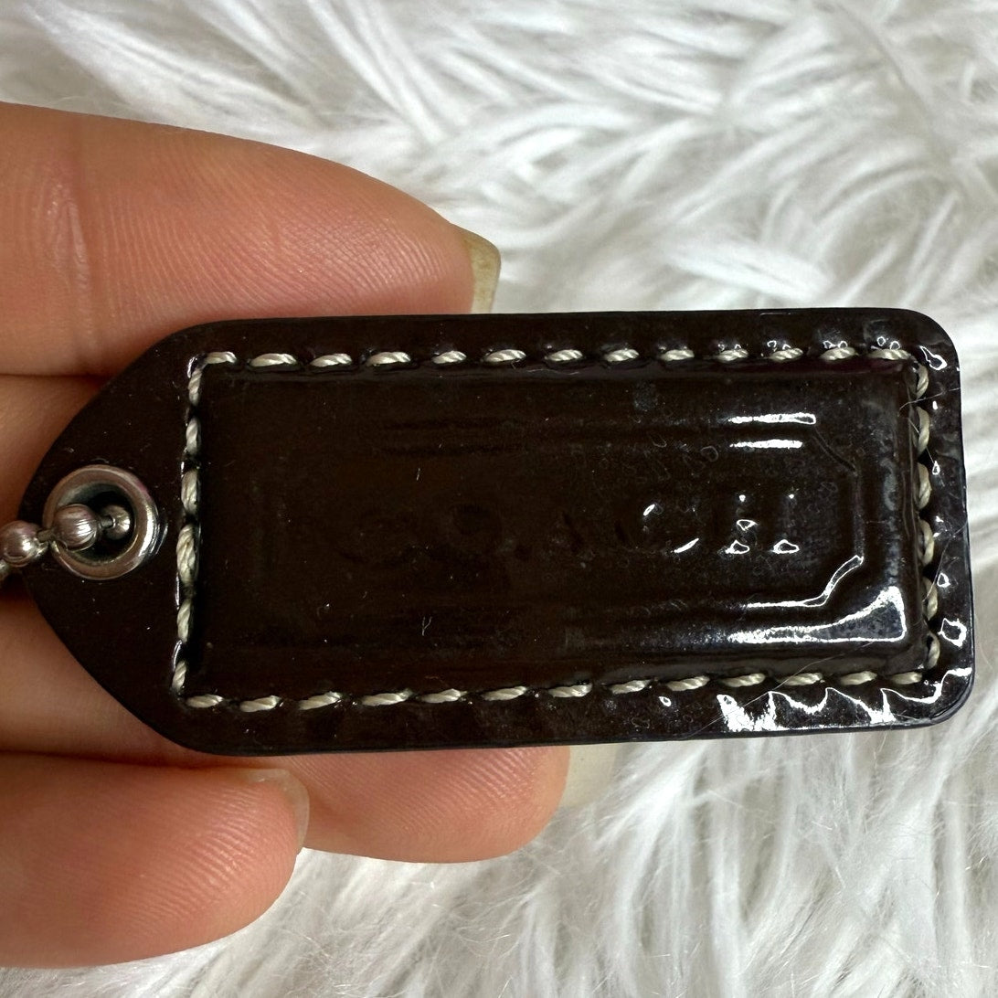 1.5" y2k COACH Vintage Fob Bag Charm Hang tag Hangtag