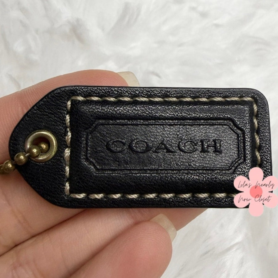 1.5” y2k COACH Fob Bag Charm Hang tag Hangtag