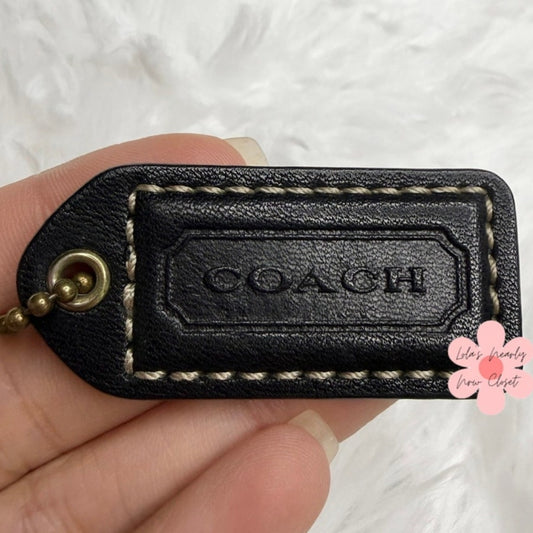 1.5” y2k COACH Fob Bag Charm Hang tag Hangtag
