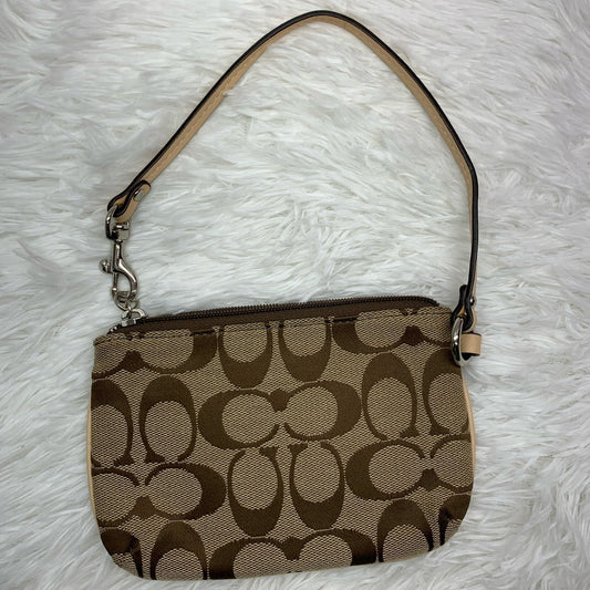 COACH Signature Canvas Wristlet