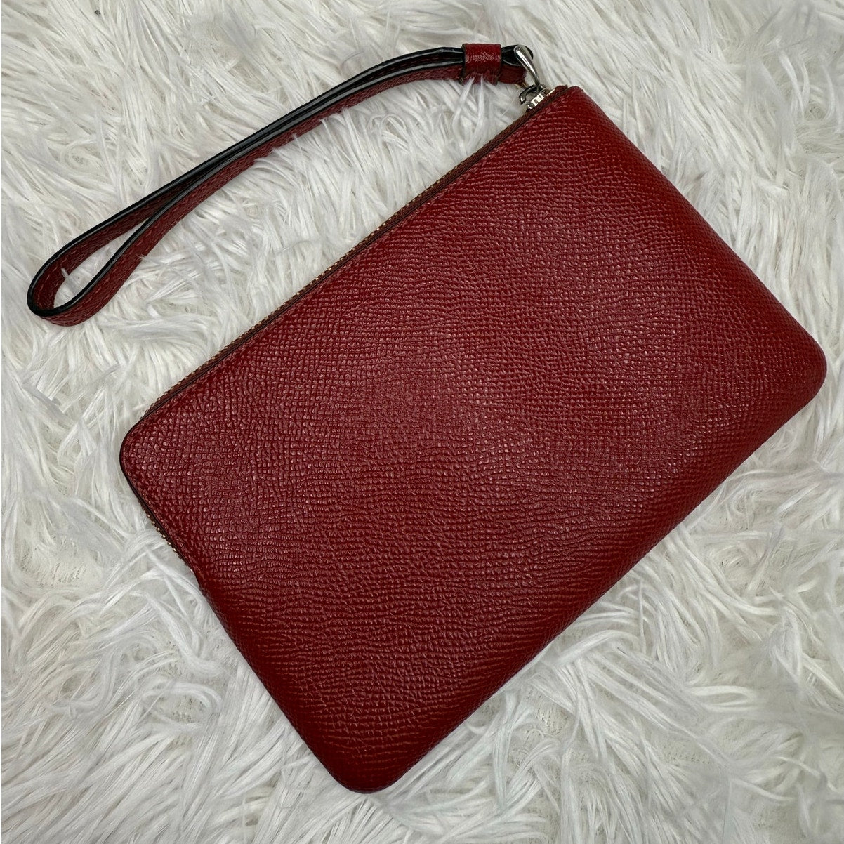 COACH Red Zip Wristleet