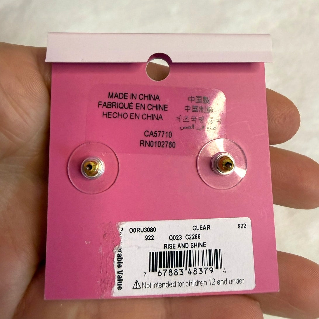 NWT KATE SPADE New York Circle Clear Earrings Stud