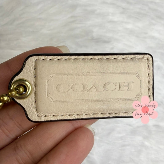 2" COACH Fob Bag Charm Hang tag Hangtag