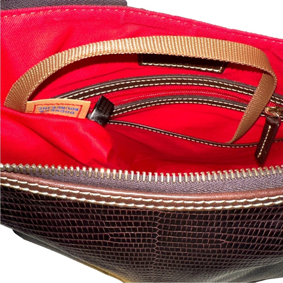 DOONEY & BOURKE Embossed Lizard Hobo Shoulder bag