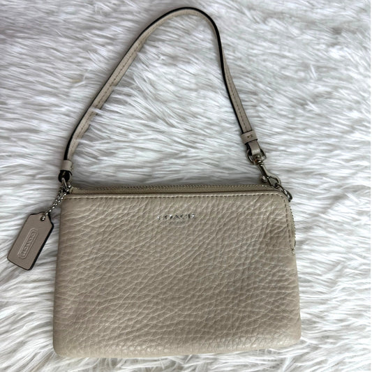 COACH Legacy Gray Wristlet