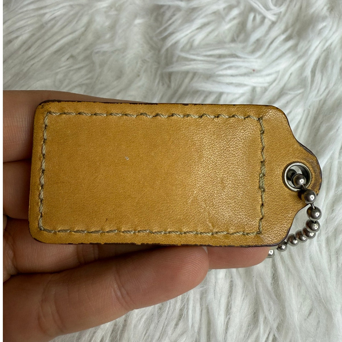 2" COACH  Fob Bag Charm Hang tag Hangtag