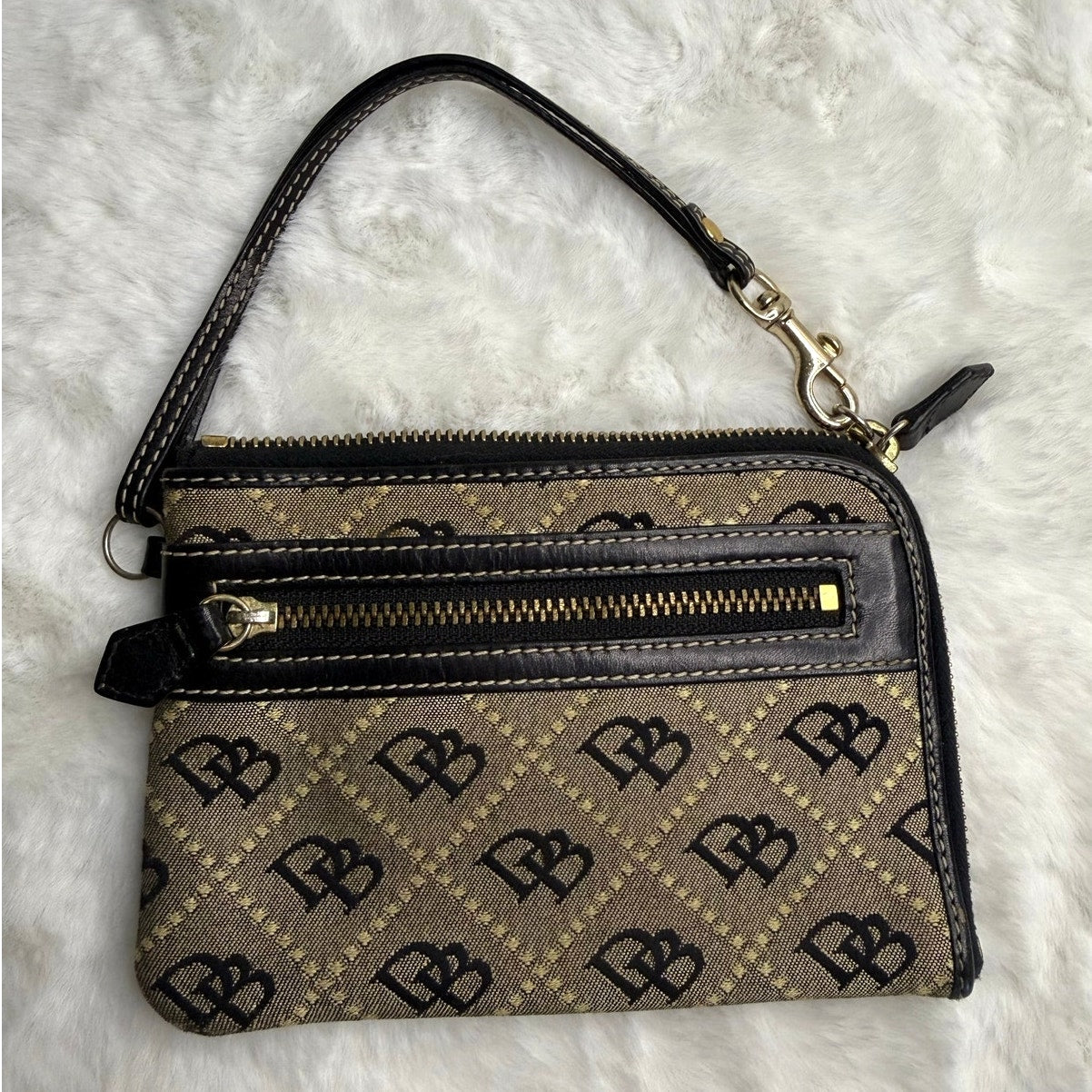 Vintage Dooney & Bourke Signature Wristlet