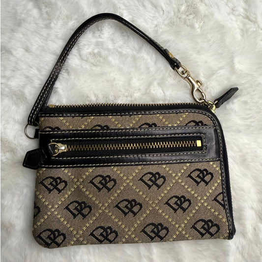 Vintage Dooney & Bourke Signature Wristlet