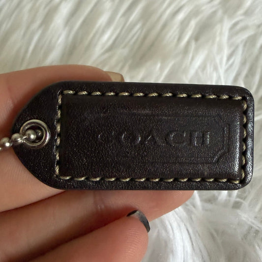 1.5" y2k COACH Vintage Fob Bag Charm Hang tag Hangtag