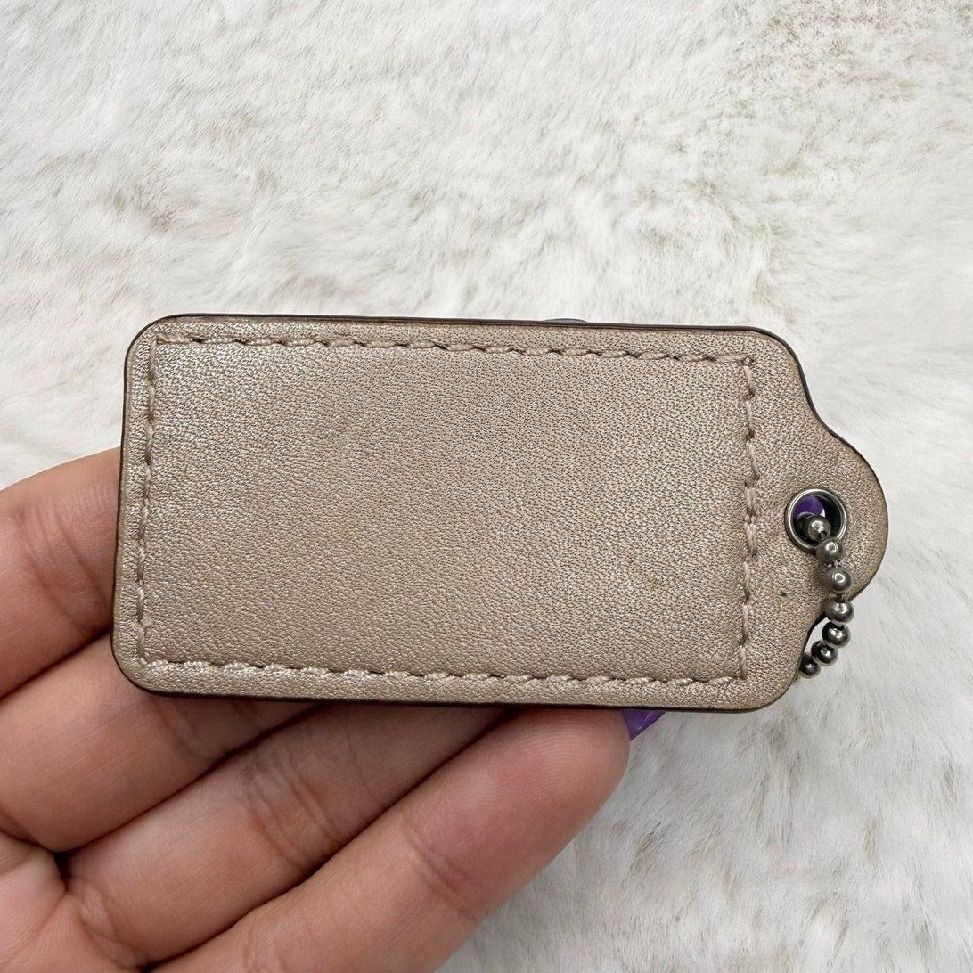 2" COACH Fob Bag Charm Hang tag Hangtag