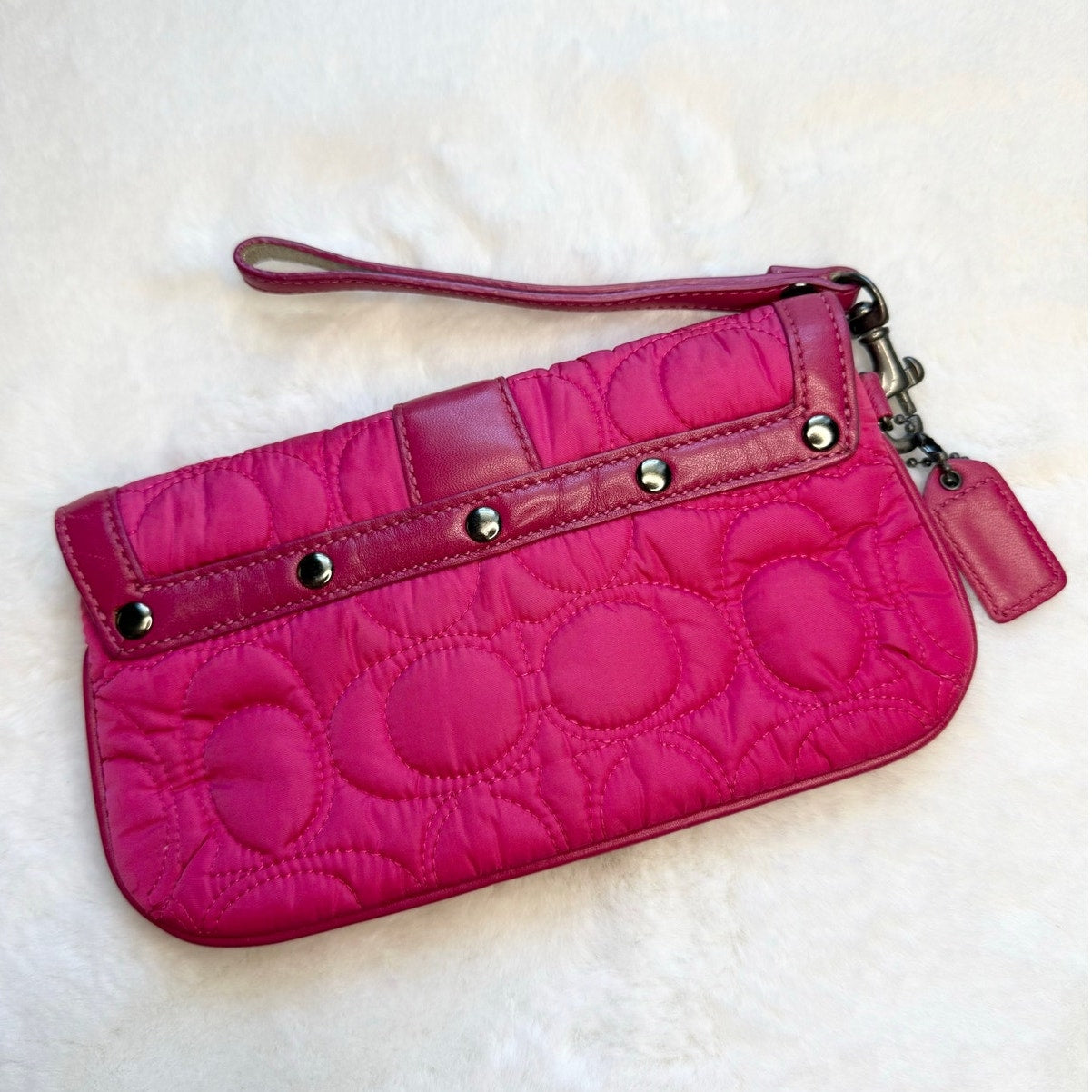 Vintage Coach y2k Soho Quilted Wristlet