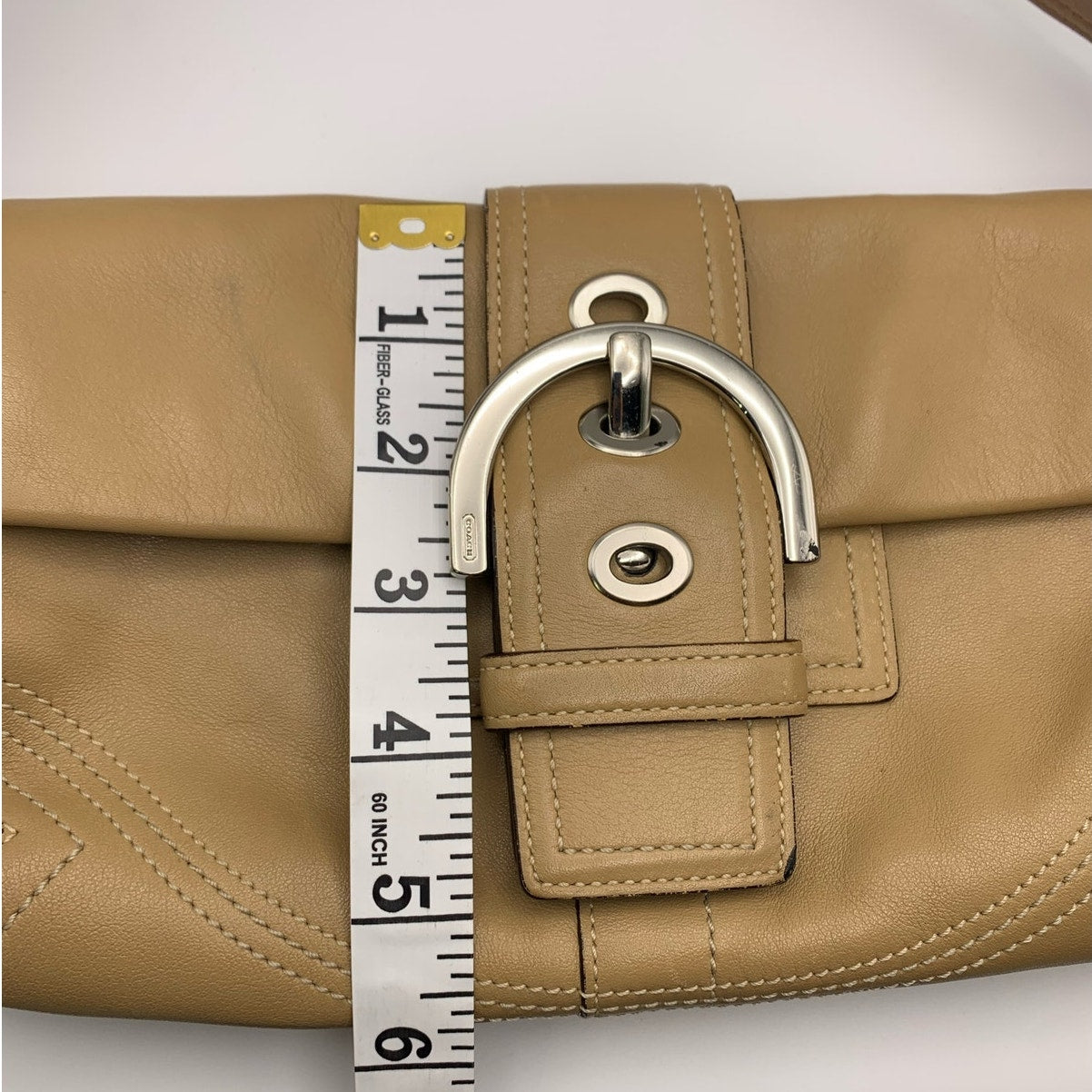 COACH Y2k Soho Saddle Tan Flap Shoulder Bag