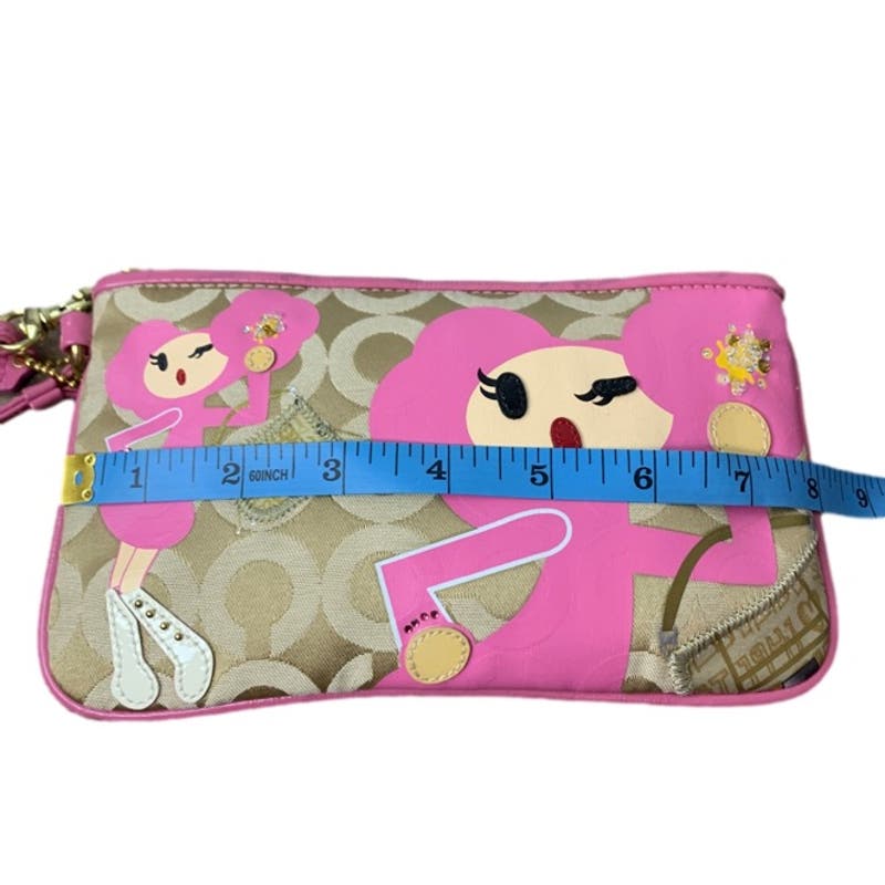 COACH Y2K Rare Poppy "Pinky" Limited Edition Wristlet