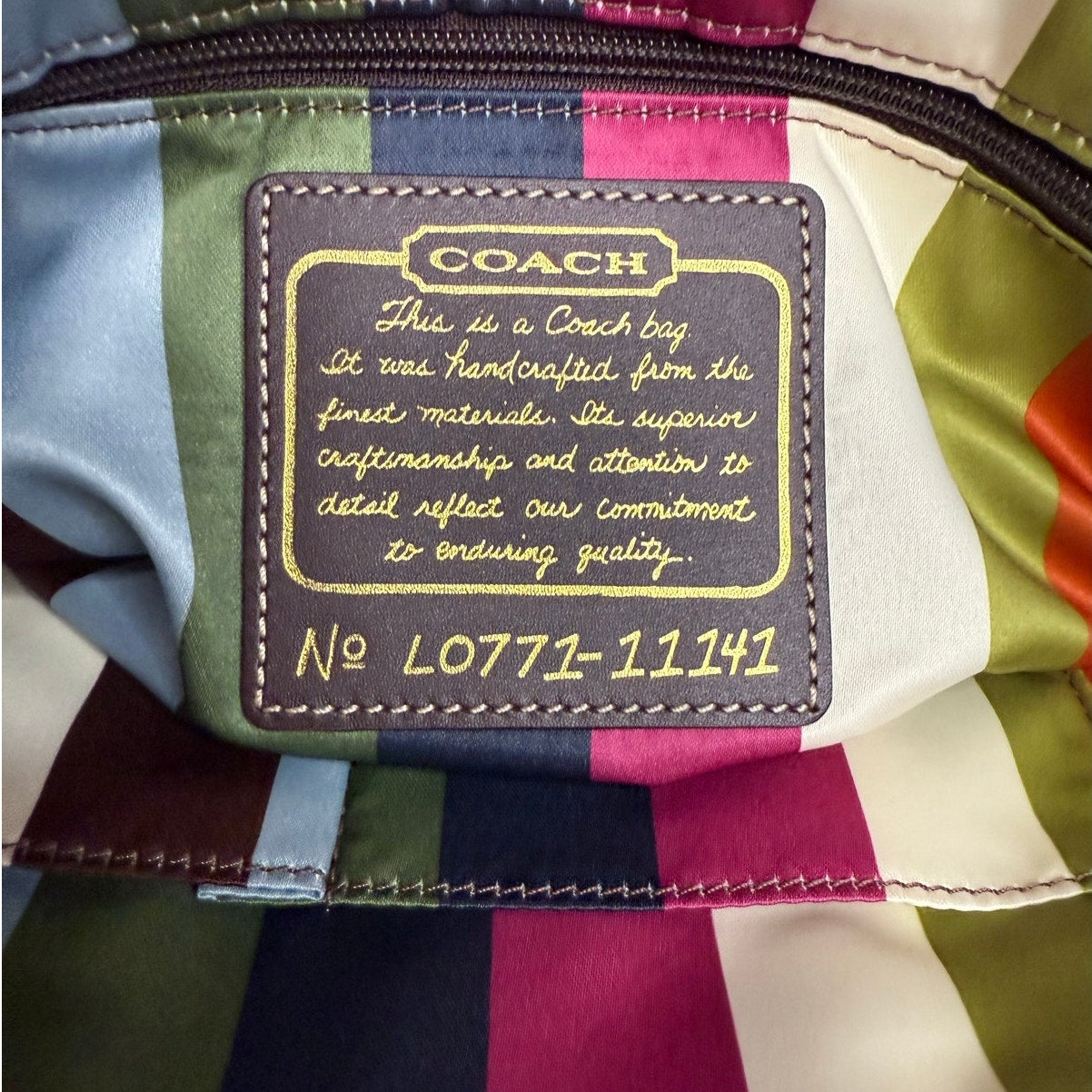 y2k COACH Legacy 2007 Leigh Turnlock Shoulder Bag