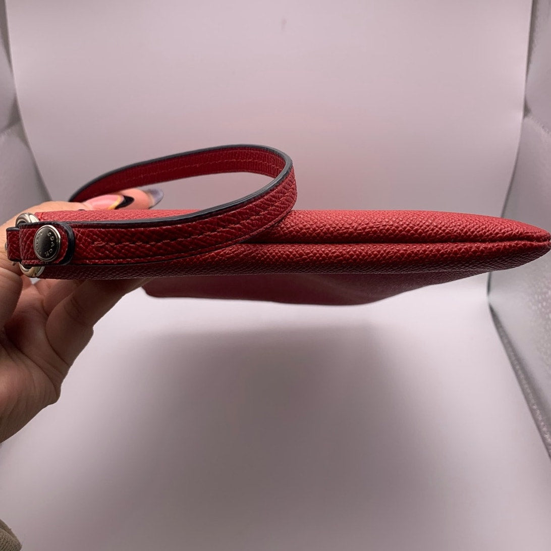 COACH Red Pouch Wristlet