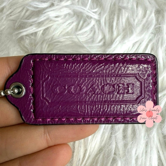 2" COACH  Fob Bag Charm Hang tag Hangtag