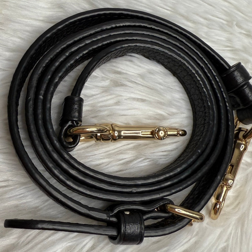 COACH Black Gold Replacement Strap