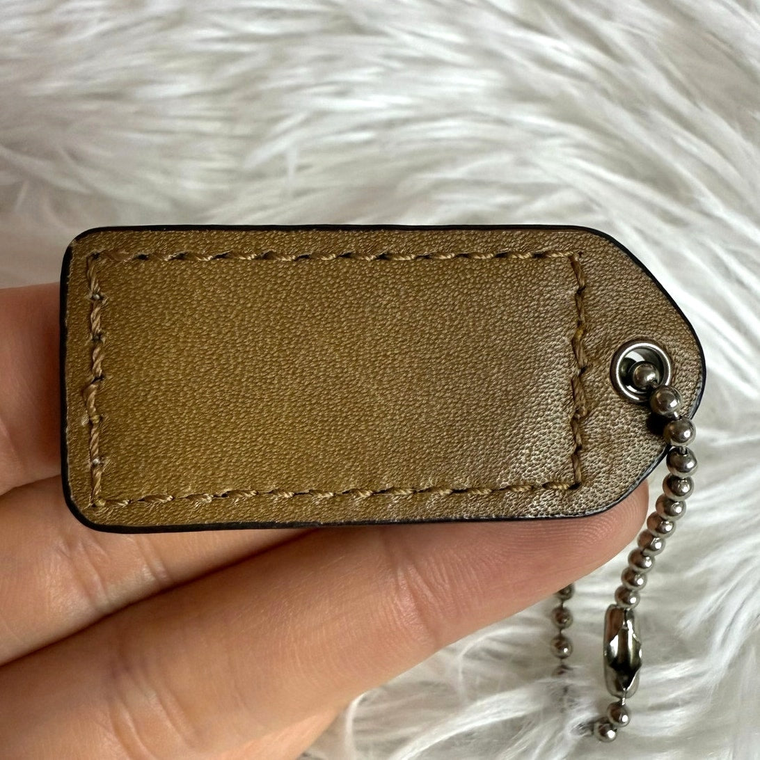 1.5" y2k COACH Fob Bag Charm Hang tag Hangtag