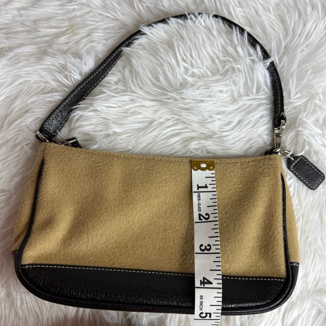 y2k Coach Vintage Demi Camel Hair Mini Purse Shoulder Bag