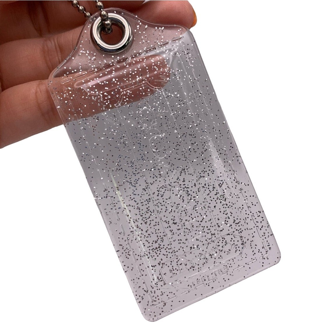 COACH Poppy Glitter Clear Replacement Hang Tag Bag