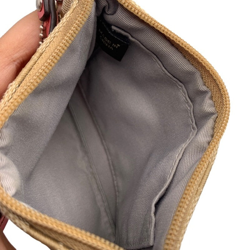 SALE COACH Canvas Wristlet