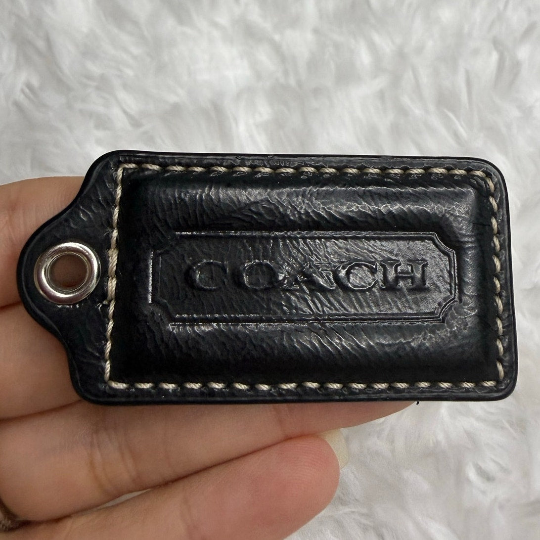 2” COACH Fob Bag Charm Hang tag Hangtag