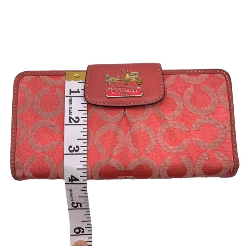 y2k COACH Carriage Signature Canvas Wallet