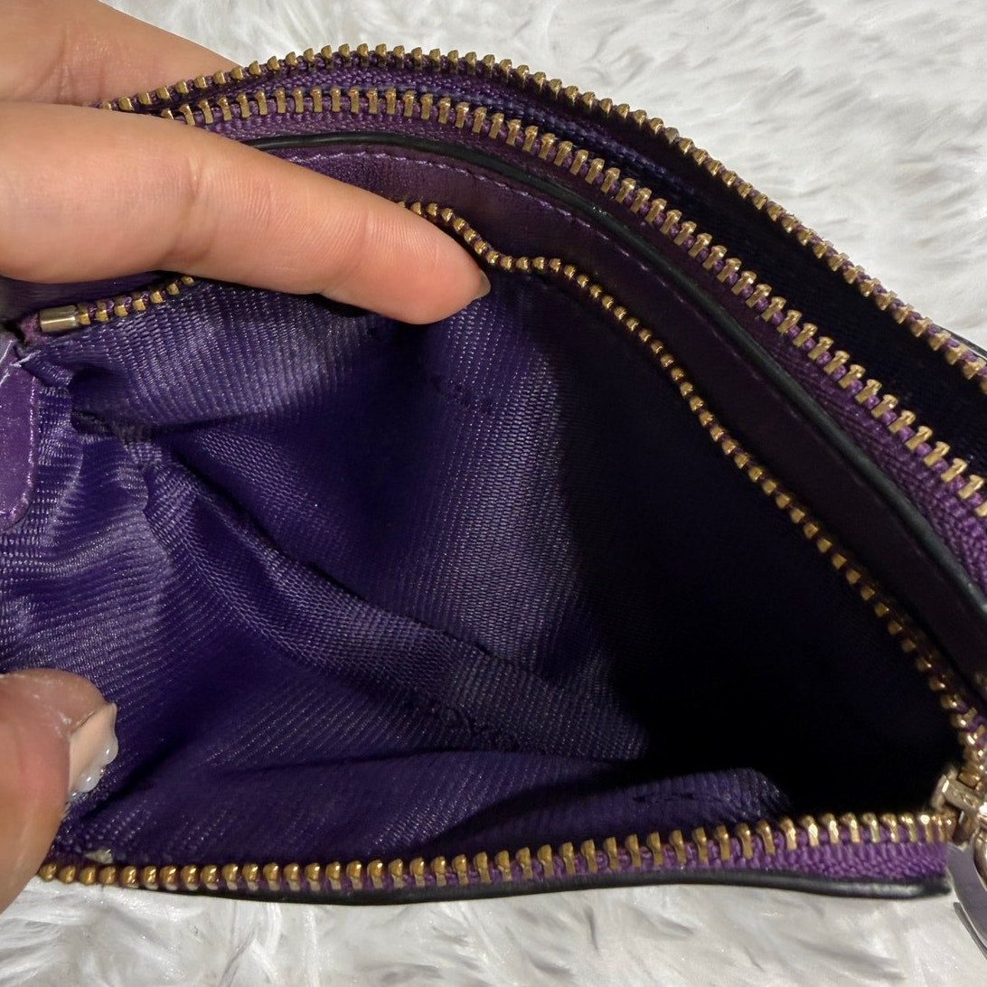 Coach Purple Wristlet