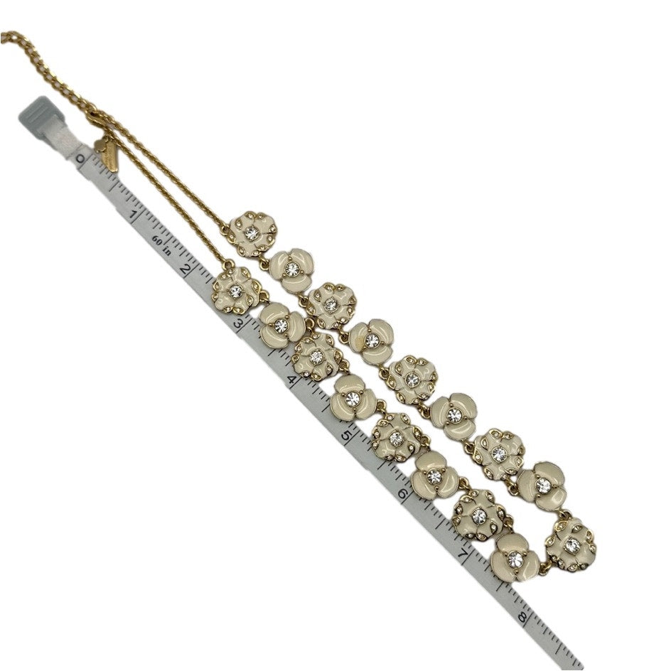 KATE SPADE New York Cream Enamel Flower Necklace
