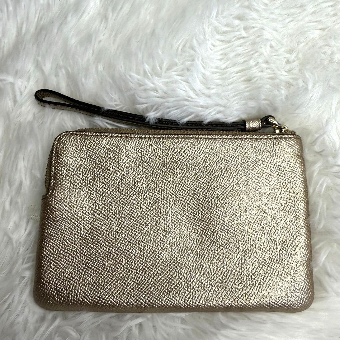 COACH Gold Slim Wristlet