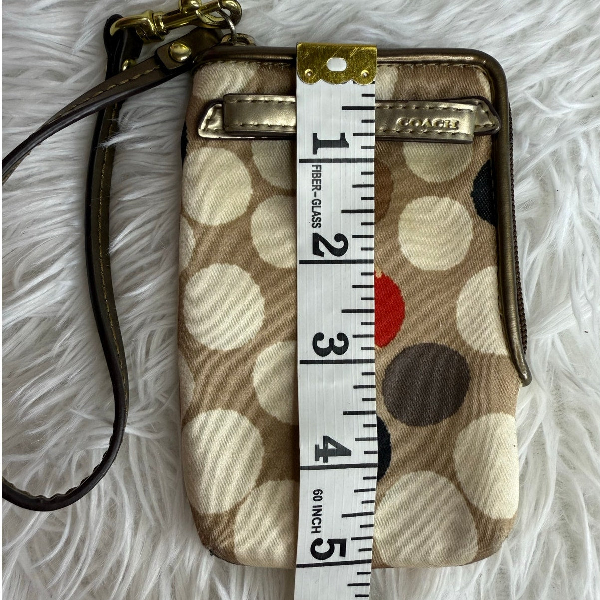 COACH Polka Dot Wristlet Card holder Cardholder