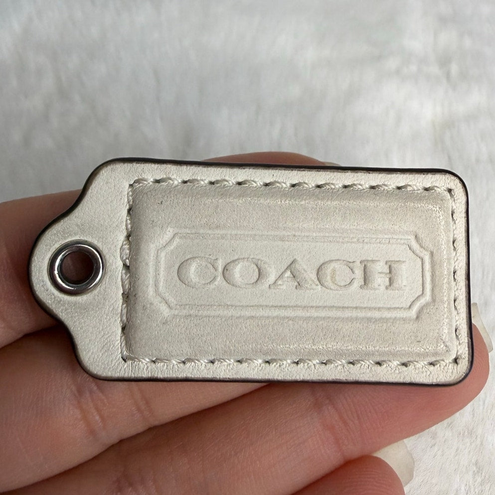 1.5" COACH Fob Bag Charm Hang tag Hangtag