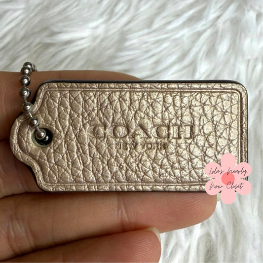 1.5" COACH Fob Bag Charm Hang tag Hangtag
