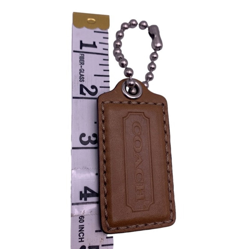 COACH Brown HangTag Bag Charm Fob