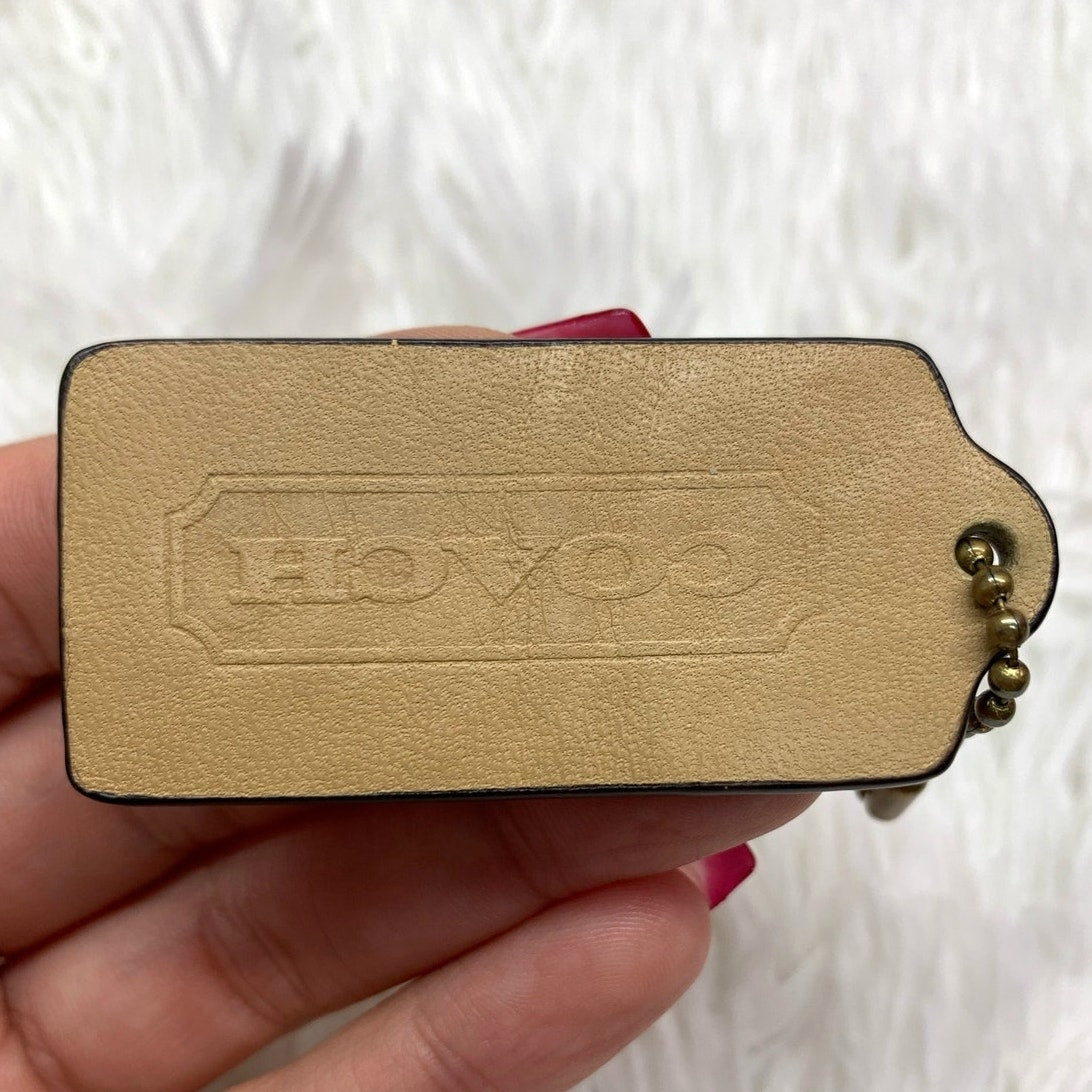 2" COACH Legacy Fob Bag Charm Hang tag Hangtag