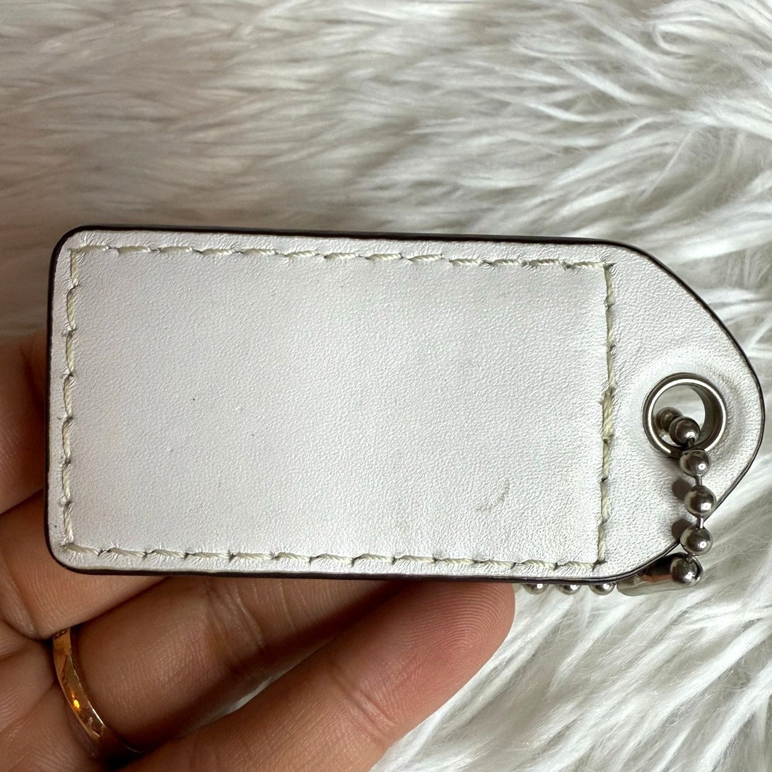 3" COACH Polka Dot Fob Bag Charm Hang tag Hangtag