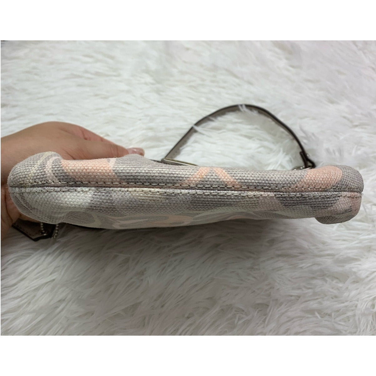 COACH Signature Canvas Wristlet